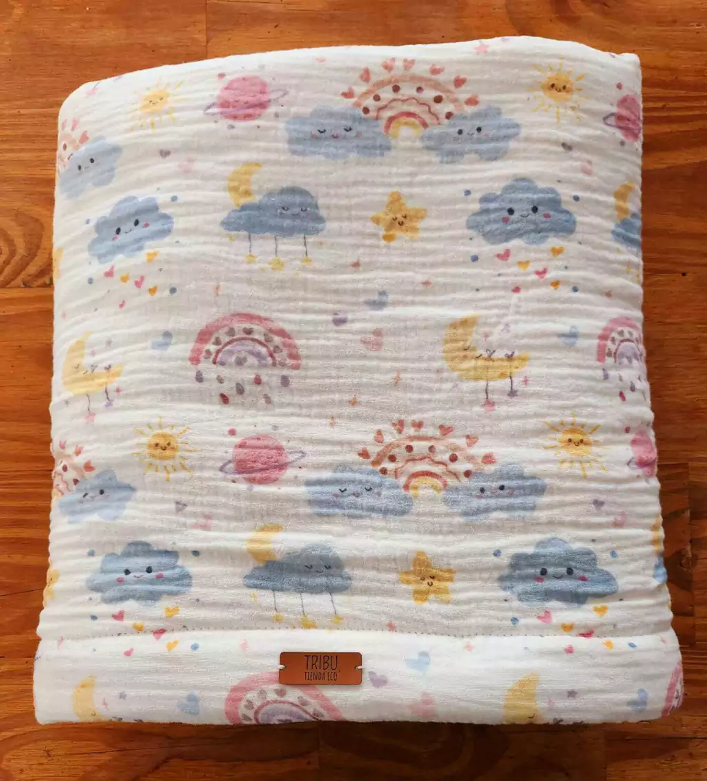 Manta Cover Acolchadita Funcional 1,50 x 1,00