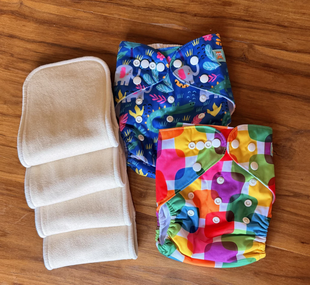 Pack AlvaBaby: Pañales de Bolsillo Unitalla con 4 Absorbentes