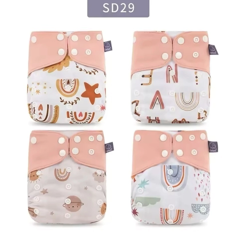 Pack x 4 Pañales Elinfant Fibra Gris Barrera Simple - Rainbow Party