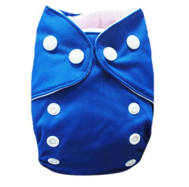 Pañal Recien Nacido AlvaBaby sistema bolsillo incluye absorbente- Azul