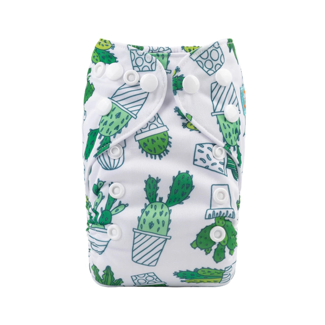 Pañal Recien Nacido AlvaBaby sistema bolsillo incluye absorbente - Cactus