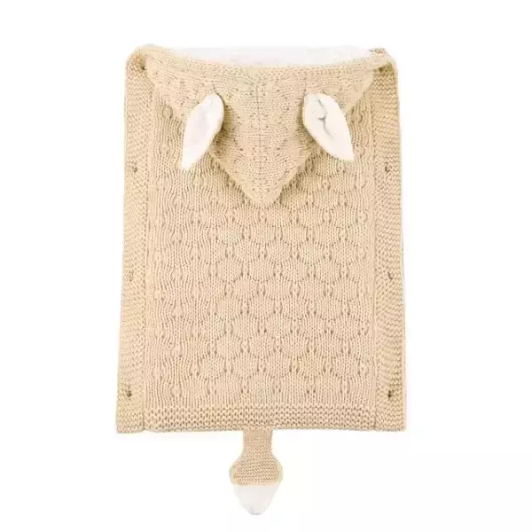 Portaenfant Bag de Lana con Corderito y Botones